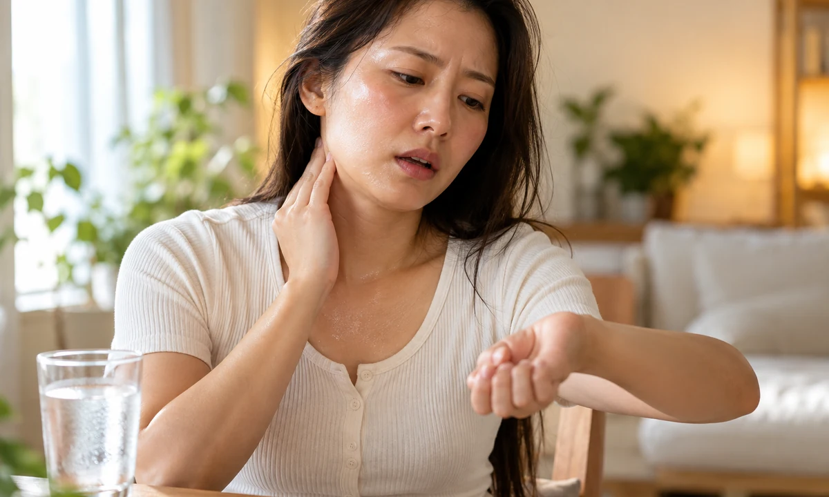 甲状腺功能亢进:心悸、体重下降、手抖和怕热