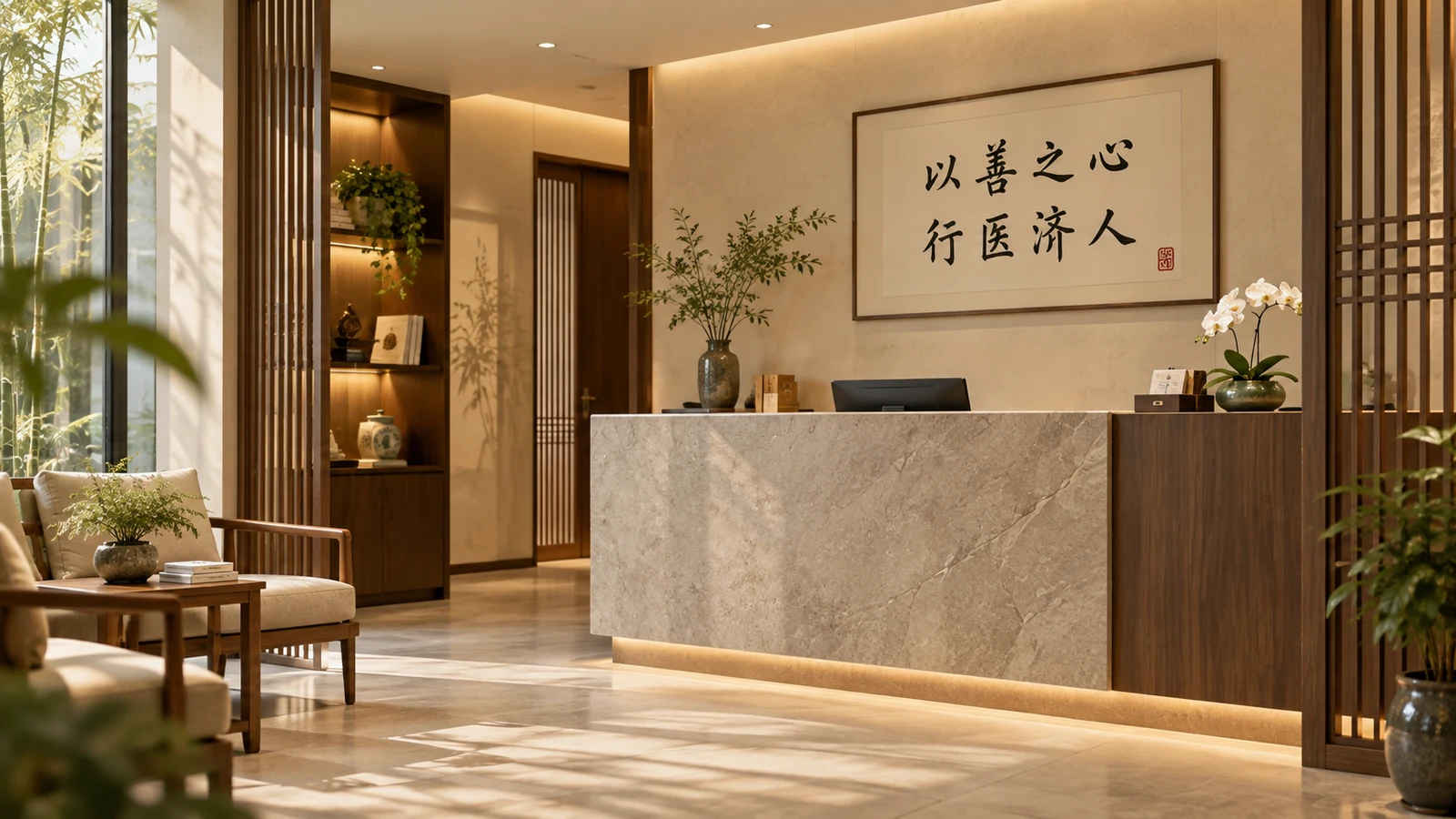 Shande TCM reception interior