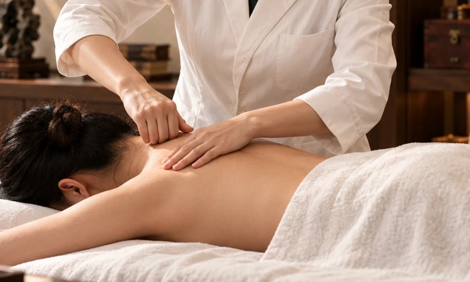 Tuina treatment in a dedicated therapy room
